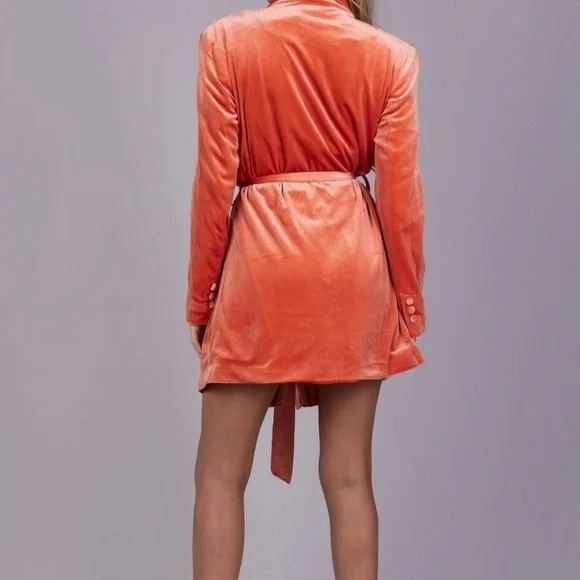 NWT ByEgreis LaToya velvet blazer dress sz L - Picture 2 of 2